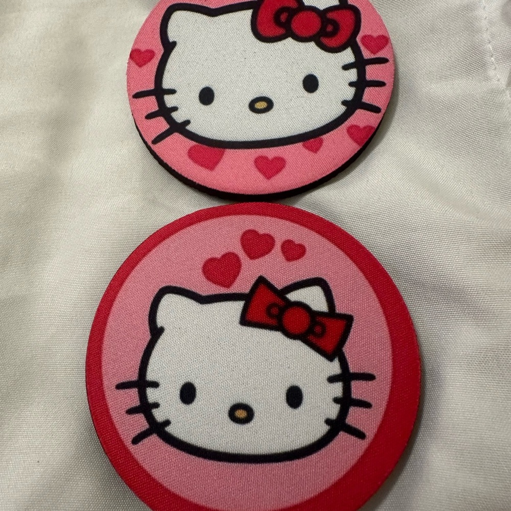 Hello Kitty Pink Coasters Set